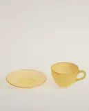 Zara Home чайная пара из стекла, цвет зелёный, 13 см — фото 6