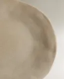 Zara Home тарелка десертная из каменной керамики, цвет серый, 24 см — фото 4