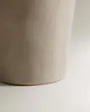 Zara Home чашка из каменной керамики, цвет серый, 13.5 см — фото 4