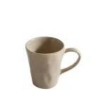 Zara Home чашка из каменной керамики, цвет серый, 13.5 см — фото 7