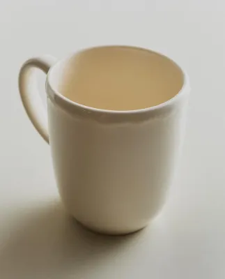 Zara Home чашка из фаянса, цвет бежевый, 13 см