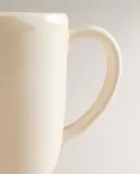 Zara Home чашка из фаянса, цвет бежевый, 13 см — фото 6