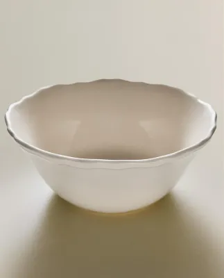 Zara Home блюдо сервировочное из фаянса, цвет бежевый, 24 см