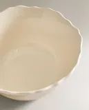 Zara Home блюдо сервировочное из фаянса, цвет бежевый, 24 см — фото 3