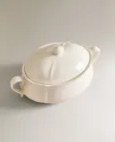Zara Home блюдо сервировочное из фаянса, цвет бежевый, 35.5 см — фото 6