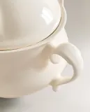 Zara Home блюдо сервировочное из фаянса, цвет бежевый, 35.5 см — фото 7