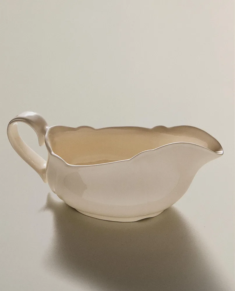 Zara Home блюдо сервировочное из фаянса, цвет бежевый, 22 см