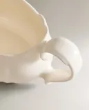 Zara Home блюдо сервировочное из фаянса, цвет бежевый, 22 см — фото 3