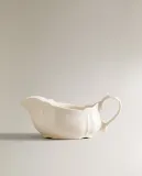 Zara Home блюдо сервировочное из фаянса, цвет бежевый, 22 см — фото 4