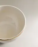 Zara Home миска из каменной керамики, цвет бежевый, 10 см — фото 2
