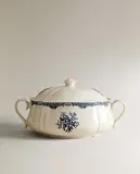 Zara Home блюдо сервировочное из фаянса, цвет синий, 35.5 см — фото 4