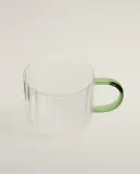 Zara Home чашка из боросиликатного стекла, цвет зелёный, 12.5 см — фото 4