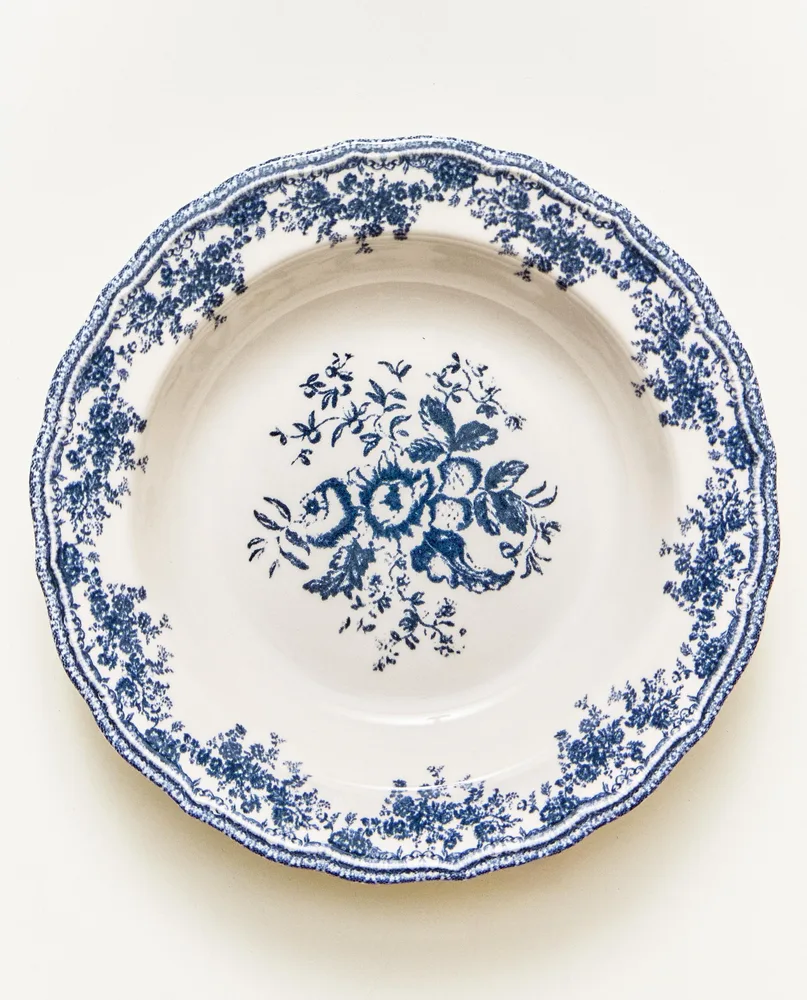 Zara Home тарелка глубокая из фаянса, цвет синий, 23 см · 2460/201