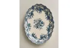 Zara Home блюдо сервировочное из фаянса, цвет синий, 40 см — фото 2
