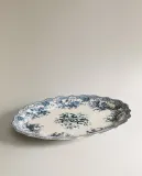 Zara Home блюдо сервировочное из фаянса, цвет синий, 40 см — фото 5