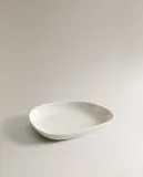 Zara Home тарелка из каменной керамики, цвет бежевый, 14 см — фото 2
