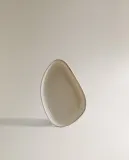 Zara Home тарелка из каменной керамики, цвет бежевый, 14 см — фото 7