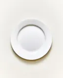 Zara Home тарелка пирожковая из костяного фарфора, цвет белый, 15.2 см — фото 1