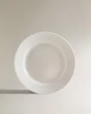 Zara Home тарелка пирожковая из костяного фарфора, цвет белый, 15.2 см — фото 6