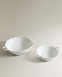 Zara Home блюдо сервировочное из фарфора, цвет белый, 17.3 см — фото 4