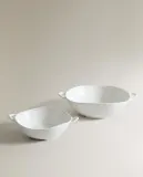 Zara Home блюдо сервировочное из фарфора, цвет белый, 17.3 см — фото 6