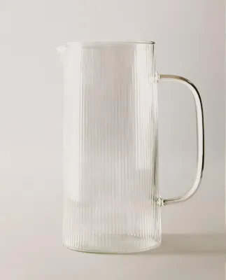Zara Home кувшин из боросиликатного стекла, цвет прозрачный, 22 см