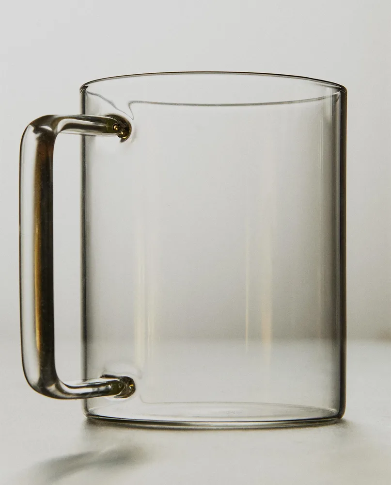Zara Home чашка из боросиликатного стекла, цвет прозрачный, 12 см