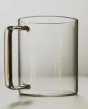 Zara Home чашка из боросиликатного стекла, цвет прозрачный, 12 см — фото 1