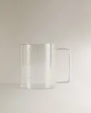 Zara Home чашка из боросиликатного стекла, цвет прозрачный, 12 см — фото 3
