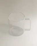 Zara Home чашка из боросиликатного стекла, цвет прозрачный, 12 см — фото 4