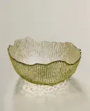 Zara Home блюдо сервировочное из стекла, цвет зелёный, 20.3 см — фото 1