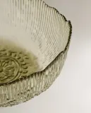 Zara Home блюдо сервировочное из стекла, цвет зелёный, 20.3 см — фото 2