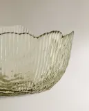 Zara Home блюдо сервировочное из стекла, цвет зелёный, 20.3 см — фото 5