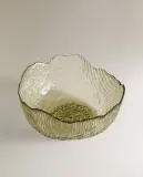 Zara Home блюдо сервировочное из стекла, цвет зелёный, 20.3 см — фото 8