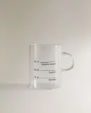 Zara Home чашка из боросиликатного стекла, цвет прозрачный, 6.5 см — фото 3