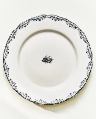 Zara Home тарелка обеденная из фаянса, цвет синий, 27 см