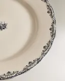 Zara Home тарелка обеденная из фаянса, цвет синий, 27 см — фото 2