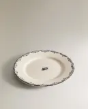 Zara Home тарелка обеденная из фаянса, цвет синий, 27 см — фото 3