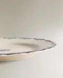 Zara Home тарелка обеденная из фаянса, цвет синий, 27 см — фото 4