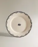 Zara Home тарелка обеденная из фаянса, цвет синий, 27 см — фото 7