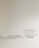 Zara Home стакан из стекла, цвет прозрачный, 10 см · 6289/209 — фото 4