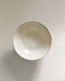 Zara Home миска из каменной керамики, цвет бежевый, 14 см — фото 6