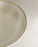 Zara Home миска из каменной керамики, цвет бежевый, 14 см — фото 8