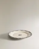 Zara Home тарелка десертная из фаянса, цвет синий, 21.5 см · 8267/202 — фото 5