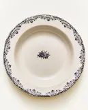 Zara Home тарелка глубокая из фаянса, цвет синий, 23 см · 8267/201 — фото 1