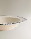 Zara Home тарелка глубокая из фаянса, цвет синий, 23 см · 8267/201 — фото 5