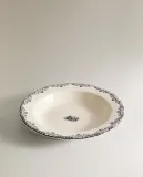Zara Home тарелка глубокая из фаянса, цвет синий, 23 см · 8267/201 — фото 7