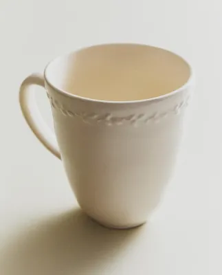 Zara Home чашка из фаянса, цвет кремовый, 14.5 см