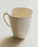 Zara Home чашка из фаянса, цвет кремовый, 14.5 см — фото 1