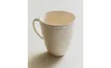Zara Home чашка из фаянса, цвет кремовый, 14.5 см — фото 2